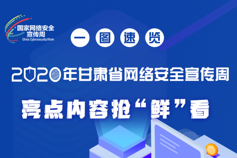 一圖速覽2020年甘肅省網(wǎng)絡(luò)安全宣傳周，亮點(diǎn)內(nèi)容搶“鮮”看！