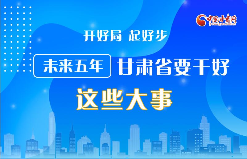 圖解丨開好局 起好步 未來五年甘肅省要干好這些大事！