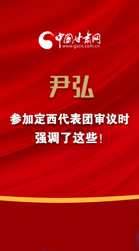 【2022甘肅兩會·圖解】尹弘書記參加定西代表團審議時強調(diào)了這些！