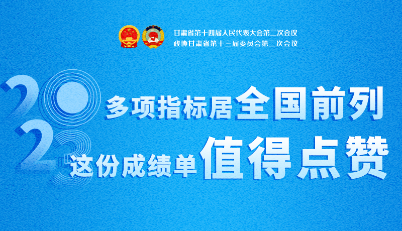 【聚焦2024甘肅兩會】3D海報|多項指標居全國前列！甘肅這份成績單值得點贊