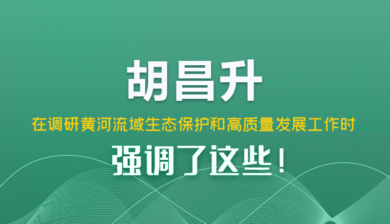圖解|胡昌升在調(diào)研黃河流域生態(tài)保護(hù)和高質(zhì)量發(fā)展工作時(shí)強(qiáng)調(diào)了這些！